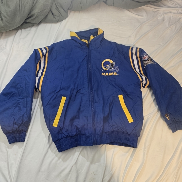 Pro Player Other - Vintage 90s Pro Player Rams NFL Jacket Big Logo | LA / St. Louis Helmet Embroide